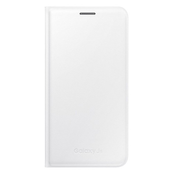 „Samsung“ Flip Wallet Cover atverčiamas dėklas - baltas (Galaxy J5 2015)