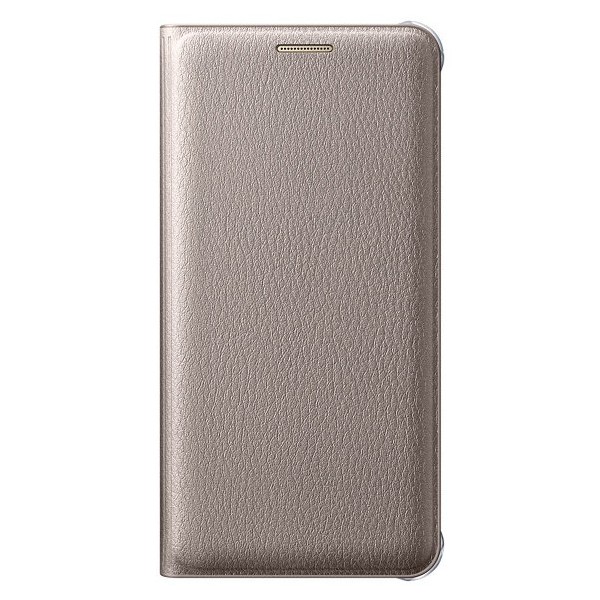 „Samsung“ Flip Wallet Cover atvērams maciņš - zelta (Galaxy A3 2016)
