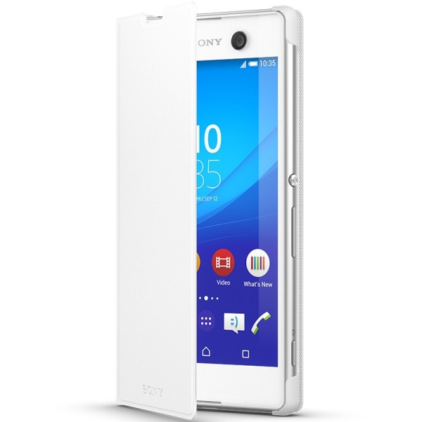 „Sony“ Style Cover Stand atvērams maciņš - balts (Xperia M5)
