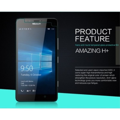 Microsoft Lumia 950 Nillkin 9H+ Plus Tempered Glass ekrāna aizsargstikls / Vacins.lv