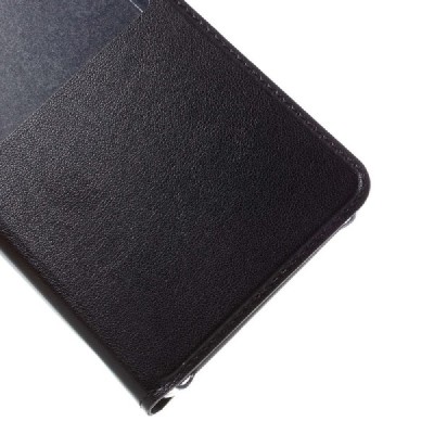 Samsung Galaxy A5 (2016) A510 melns atvēramais maciņš ar lodziņu / Vacins.lv