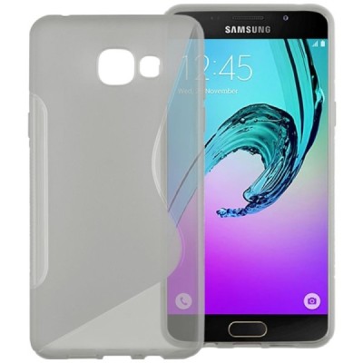Samsung Galaxy A5 (2016) A510 cieta silikona (TPU) dzidrs (pelēks) un matēts apvalks / Vacins.lv
