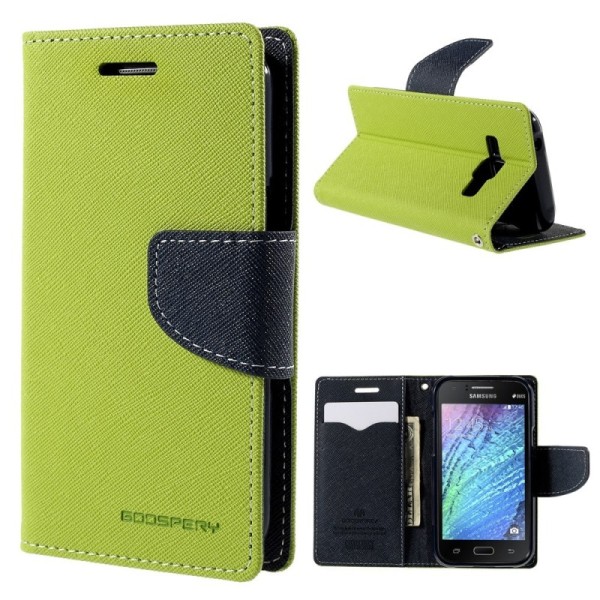 „Mercury“ atvērams maciņš - zaļš (Galaxy J1 2015)