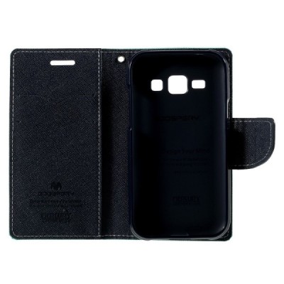 Samsung Galaxy J1 (J100) Mercury mėtinis atverčiamas dėklas - piniginė / Priedai.lt