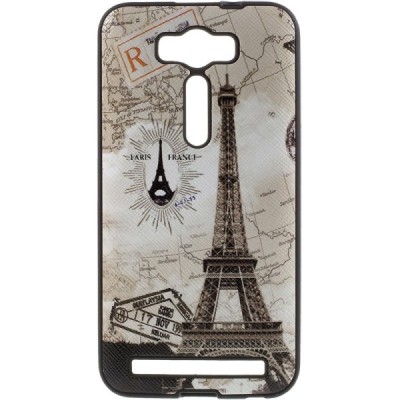 „My Colors“ Asus Zenfone 2 Laser 5.0 (ZE500KL, ZE500KG) spalvotas kieto silikono (TPU) dėklas - Eifelis / Priedai.lt