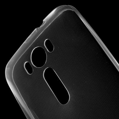 Asus Zenfone 2 Laser 5.0 (ZE500KL, ZE500KG) skaidrus (permatomas) kieto silikono TPU ploniausias pasaulyje dėklas / Priedai.lt