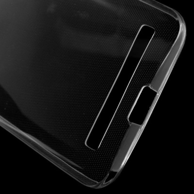 Asus Zenfone 2 Laser 5.0 (ZE500KL, ZE500KG) skaidrus (permatomas) kieto silikono TPU ploniausias pasaulyje dėklas / Priedai.lt