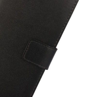 LG Zero (H650E) atverčiamas juodas odinis dėklas - piniginė / Priedai.lt