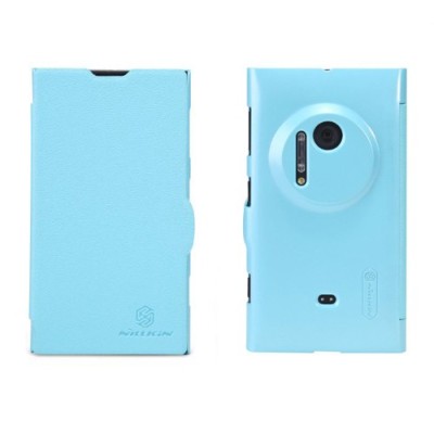Nokia Lumia 1020 „Nillkin“ Fresh atvēramais zils futrālis / Vacins.lv
