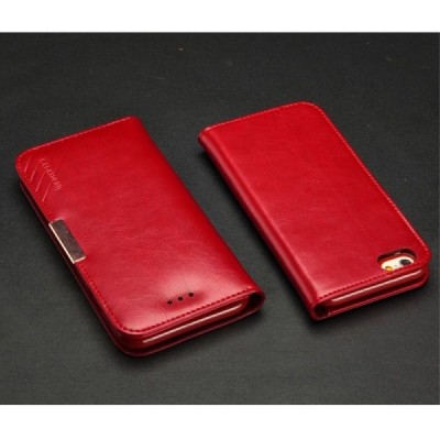 „Kalaideng“ Royale atverčiamas bordo odinis Apple iPhone 6 (6s) dėklas / Priedai.lt