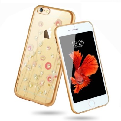 Apple iPhone 6s elegants „JLW“ Starry Sky silikona TPU (apmales zeltā krāsā) dzidrs apvalks / Vacins.lv