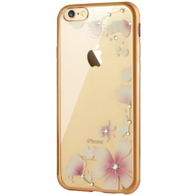 Apple iPhone 6s elegants „JLW“ Magnolia silikona TPU (apmales zeltā krāsā) dzidrs apvalks / Vacins.lv