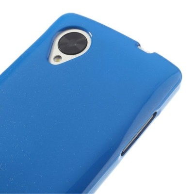 LG Nexus 5 (E980) Mercury mėlynas kieto silikono tpu dėklas - nugarėlė / Priedai.lt