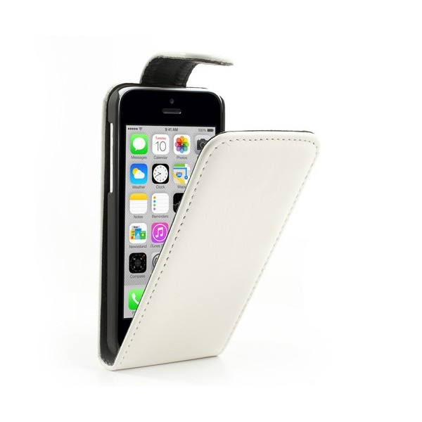Klasisks atvēramais futrālis - balts (iPhone 5C)