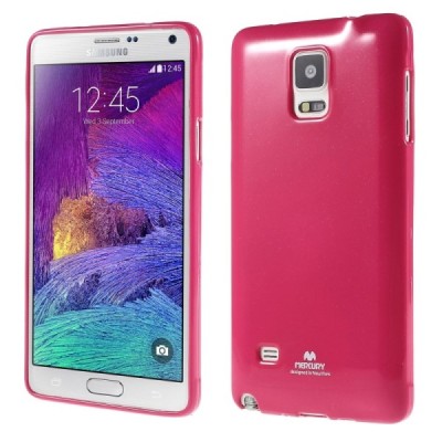 Samsung Galaxy Note 4 (N910) Mercury tumši rozs cieta silikona (TPU) apvalks / vacins.lv