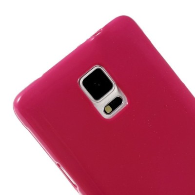 Samsung Galaxy Note 4 N910 Mercury tamsiai rožinis (koralinis) kieto silikono tpu dėklas - nugarėlė / Priedai.lt