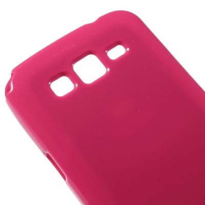 Samsung Galaxy Alpha G850 Mercury tamsiai rožinis (korlainis) kieto silikono tpu dėklas - nugarėlė / Priedai.lt