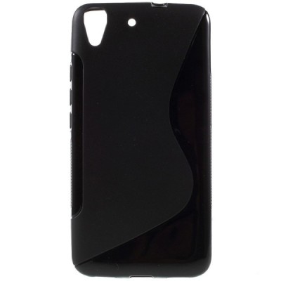 Huawei Y6 cieta silikona (TPU) melns apvalks / vacins.lv