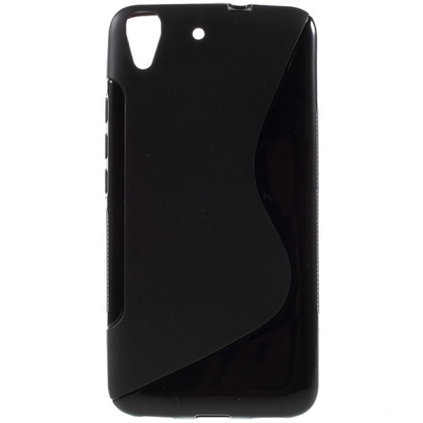 Cieta silikona (TPU) apvalks - melns (Y6)