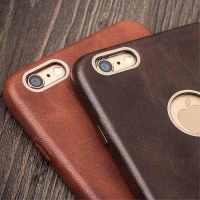 „QIALINO“ Slim Leather Apple iPhone 6s šviesiai rudas odinis dėklas - nugarėlė / Priedai.lt