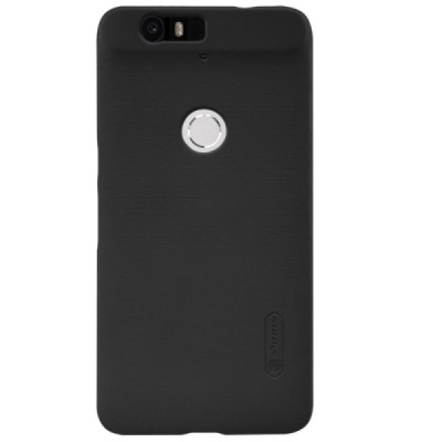 Huawei Nexus 6P Nillkin Frosted Shield melns plastmasas apvalks + ekrāna aizsargplēve / Vacins.lv