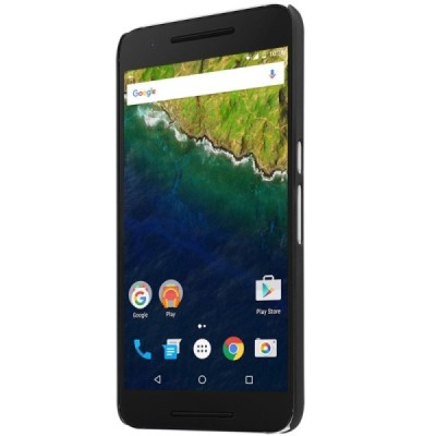 Huawei Nexus 6P Nillkin Frosted Shield melns plastmasas apvalks + ekrāna aizsargplēve / Vacins.lv