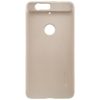 Huawei Nexus 6P Nillkin Frosted Shield auksinis plastikinis dėklas + apsauginė ekrano plėvelė / Priedai.lt