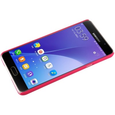 Samsung Galaxy A5 2016 (A510) Nillkin Frosted Shield raudonas plastikinis dėklas + apsauginė ekrano plėvelė / Priedai.lt