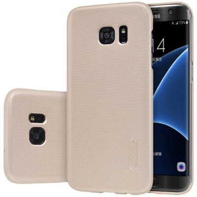 Samsung Galaxy S7 Edge (G935) Nillkin Frosted Shield zelta plastmasas apvalks / vacins.lv