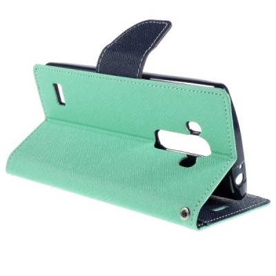 LG G4s Mercury atvērams zaļa maciņš (maks) / Vacins.lv