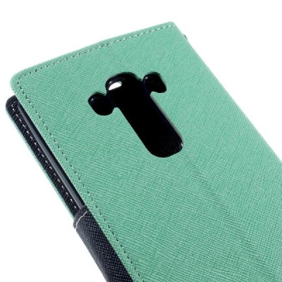 LG G4s Mercury atvērams zaļa maciņš (maks) / Vacins.lv