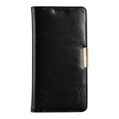 Sony Xperia Z5 Premium (E6853) „Kalaideng“ Royale ādas atvēramais melns futrālis / Vacins.lv