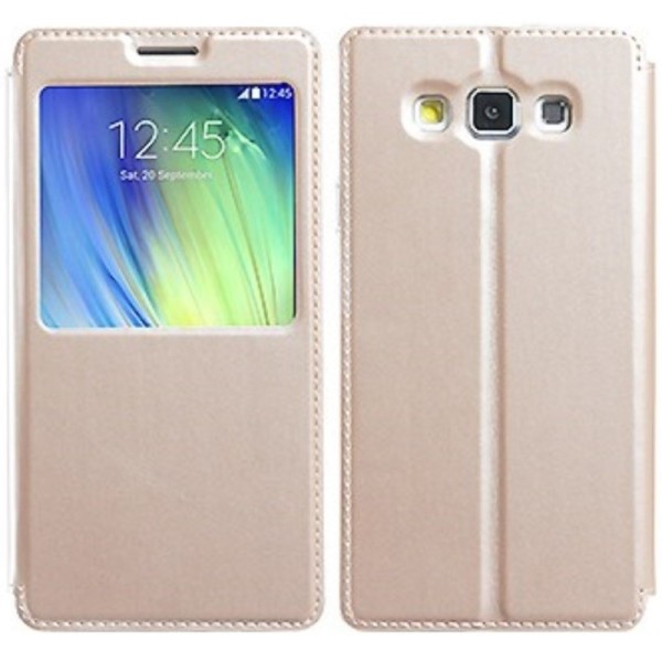 „Kalaideng“ Sun atverčiamas dėklas - auksinis (Galaxy A7 2015)