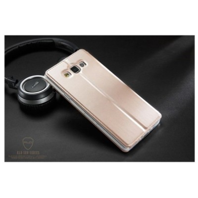 Samsung Galaxy A7 „Kalaideng“ Sun atverčiamas auksinis dėklas - knygutė / Priedai.lt