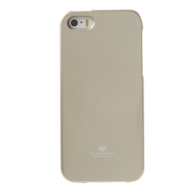 Apple iPhone SE (5, 5s) auksinis Mercury kieto silikono (TPU) dėklas / Priedai.lt