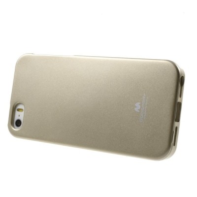 Apple iPhone SE (5, 5s) auksinis Mercury kieto silikono (TPU) dėklas / Priedai.lt