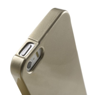 Apple iPhone SE (5, 5s) auksinis Mercury kieto silikono (TPU) dėklas / Priedai.lt