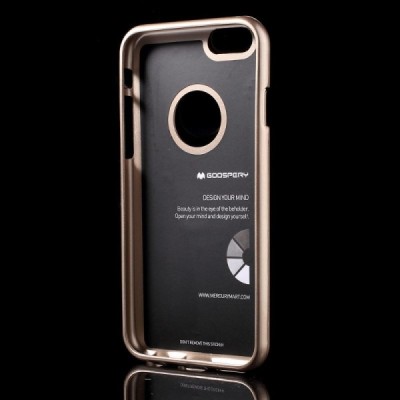 Apple iPhone 6 (6s) Mercury zelta cieta silikona (TPU) futrālis / Vacins.lv