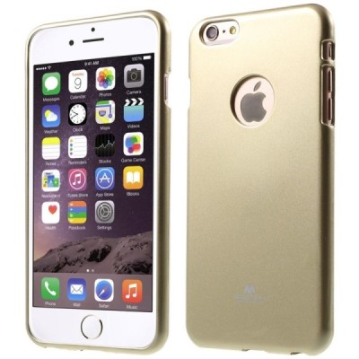 Apple iPhone 6 Plus (6s Plus) auksinis Mercury kieto silikono (TPU) dėklas / Priedai.lt
