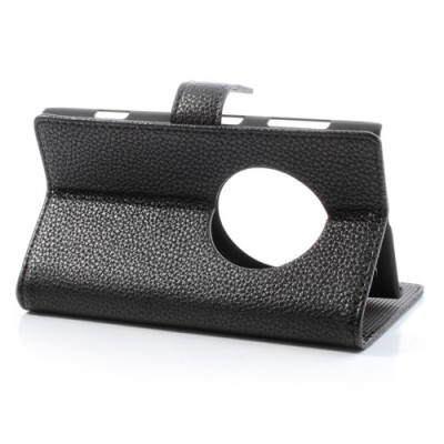 „Litchi“ juodas odinis Nokia Lumia 1020 dėklas (dėkliukas) / Priedai.lt