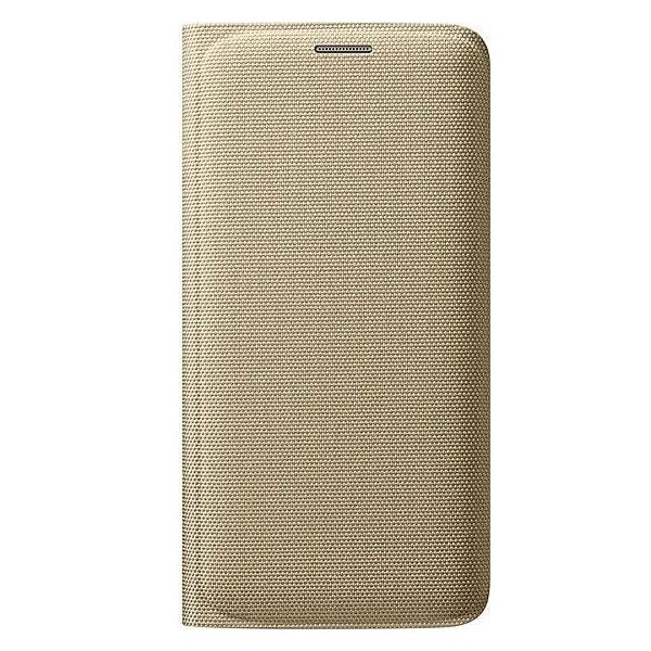 „Samsung“ Flip Wallet Cover atvērams maciņš - zelta (Galaxy S6 Edge)