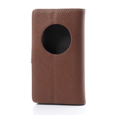 „Litchi“ rudas odinis Nokia Lumia 1020 dėklas (dėkliukas) / Priedai.lt