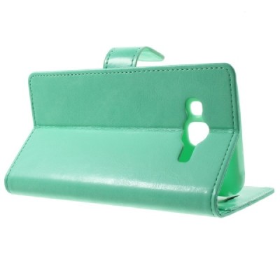 Mercury Blue Moon Samsung Galaxy J5 (J500) atvērams piparmētru ādas maciņš / Vacins.lv