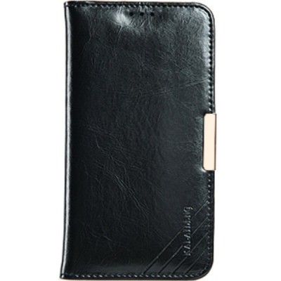 „Kalaideng“ Royale atverčiamas juodas odinis Samsung Galaxy S7 Edge (G935) dėklas / Priedai.lt