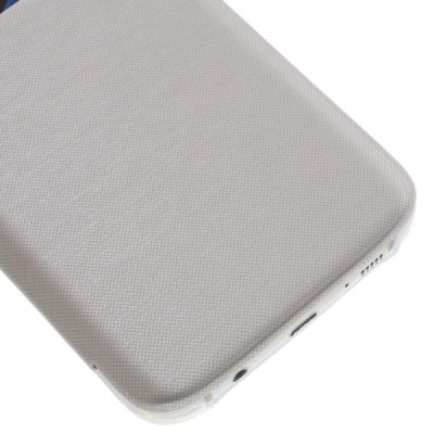 Samsung Galaxy S7 Edge (G935) View Window atvēramais balts maciņš / Vacins.lv