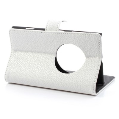 „Litchi“ baltas odinis Nokia Lumia 1020 dėklas (dėkliukas) / Priedai.lt