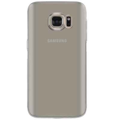 Samsung Galaxy S7 (G930) dzidrs (caurspīdīgs) cieta silikona TPU pasaulē planākais pelēks apvalks / Vacins.lv