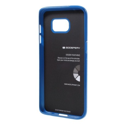 Samsung Galaxy S7 Edge (G935) Mercury tamsiai mėlynas kieto silikono tpu dėklas - nugarėlė / Priedai.lt