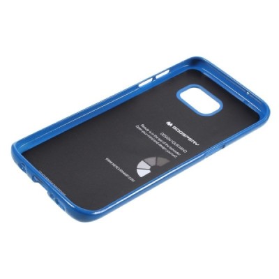 Samsung Galaxy S7 Edge (G935) Mercury tamsiai mėlynas kieto silikono tpu dėklas - nugarėlė / Priedai.lt