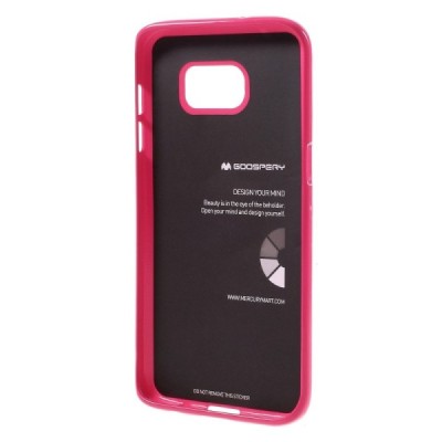 Samsung Galaxy S7 Edge (G935) Mercury tamsiai rožinis kieto silikono tpu dėklas - nugarėlė / Priedai.lt